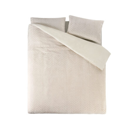 Sleeptime Chevron Teddy Créme 240 x 200/220 cm