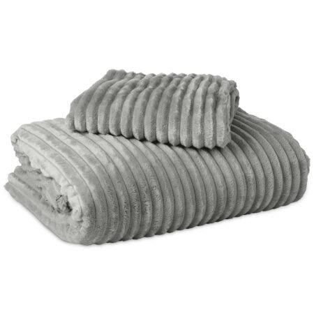 Sleeptime Rib Teddy Grijs 140 x 200/220 cm
