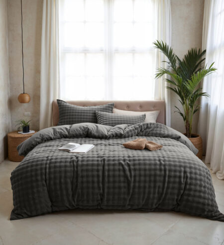 Sleeptime Pom Pom Antraciet 240 x 220 cm