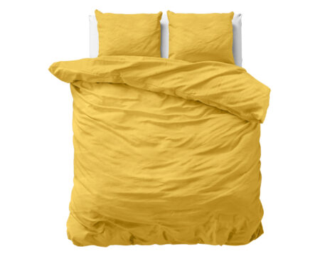 Dreamhouse Stone washed Mustard 200 x 200/220 cm