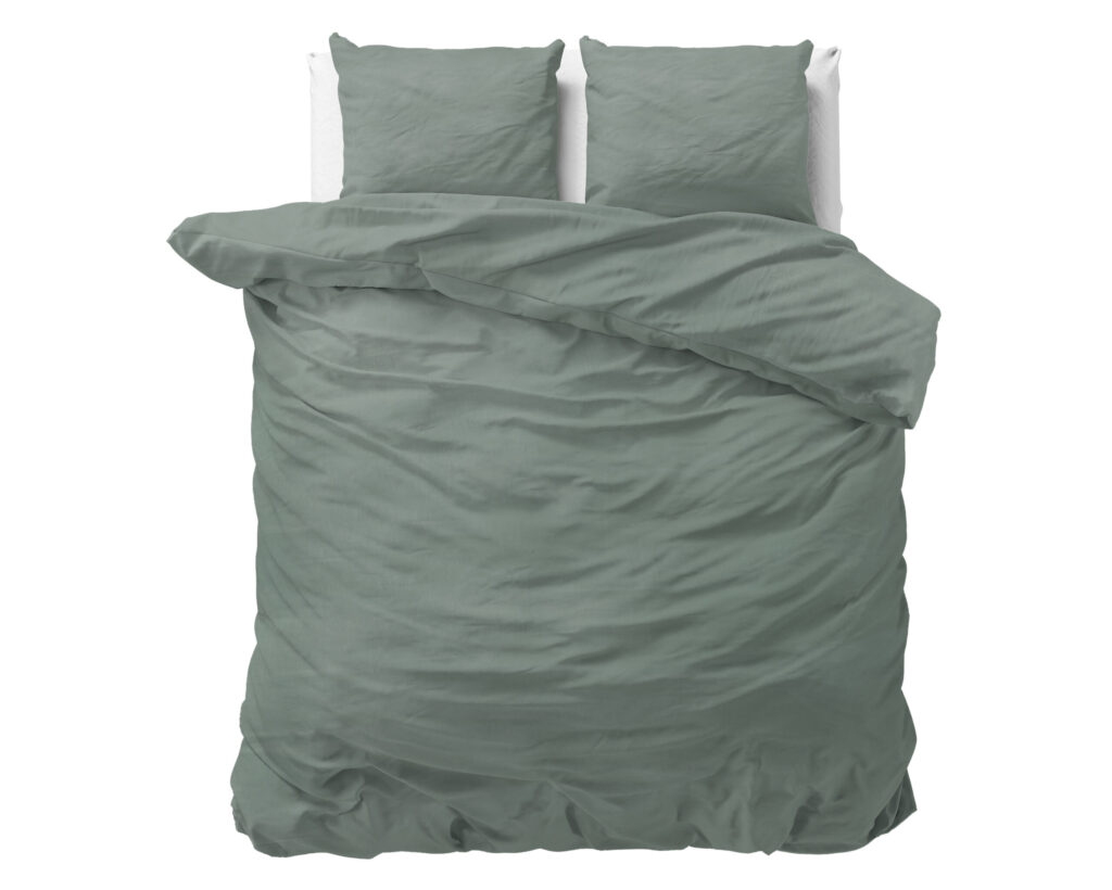 Dreamhouse Stone washed Groen 200 x 200/220 cm