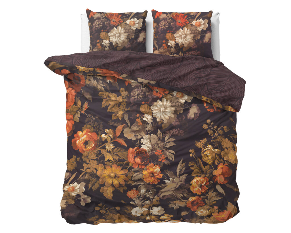 Dreamhouse Art flowers Bruin 140 X 200/220 cm