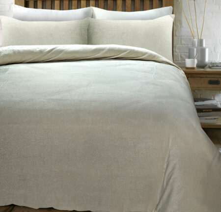 Sleeptime Glamour Flanel Deco Foil Creme 140 x 200/220 cm