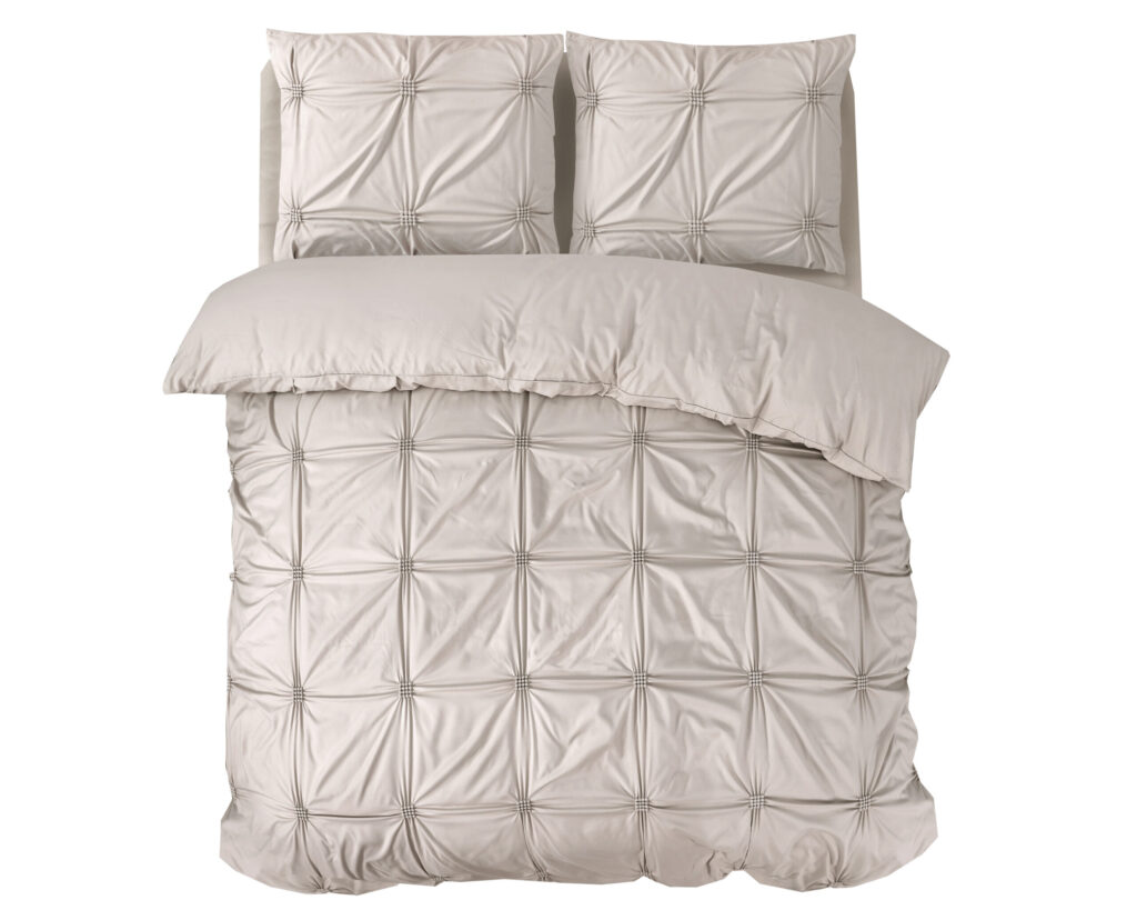 Sleeptime Punch pintuck Taupe 140 x 200/220 cm