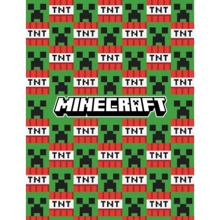 Minecraft fleece deken TNT creeper 130 x 170 cm