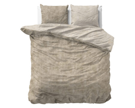 Sleeptime Flanel Washed Cotton Taupe 200 x 200/220 cm