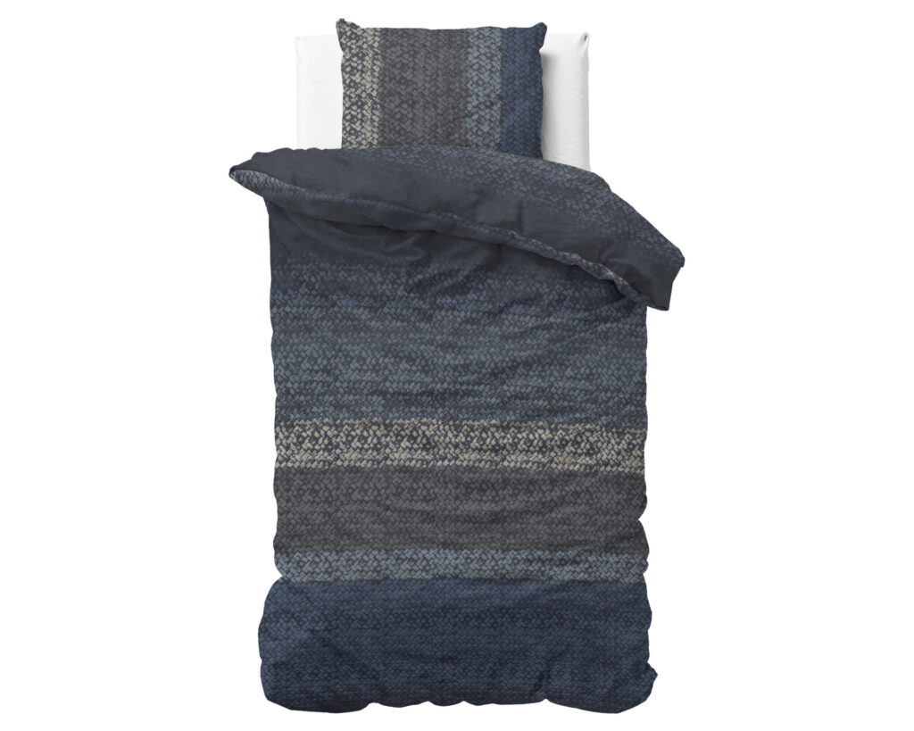 Dreamhouse Flanel Gradient Knits Blauw 140 x 220 cm