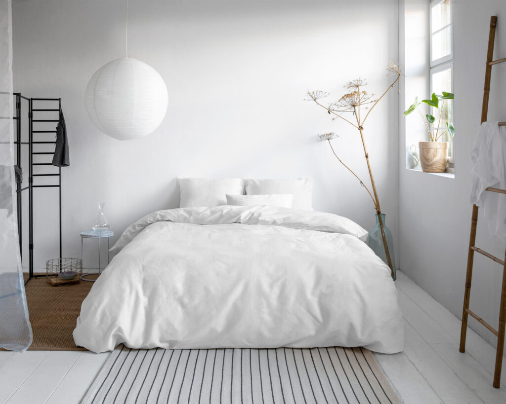 Primaviera Deluxe Uni Satijn Dekbedovertrek Wit 140 x 200/220 cm