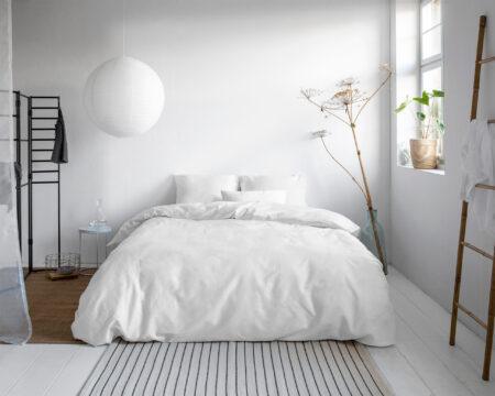 Primaviera Deluxe Uni Satijn Dekbedovertrek Wit 140 x 200/220 cm