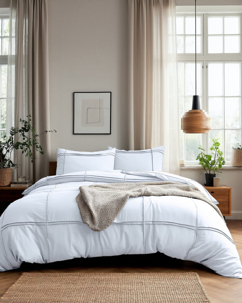 Sleeptime Washed Tufted Wit 140 x 200/220 cm