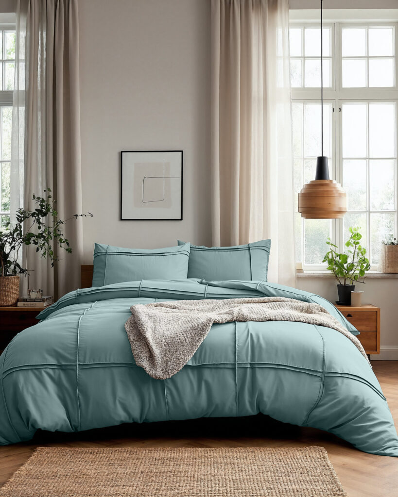 Sleeptime Washed Tufted Groen 140 x 200/220 cm