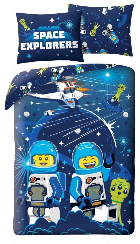 Lego  dekbedovertrek space  140 x 200 cm  - Katoen - 70 x 90 cm