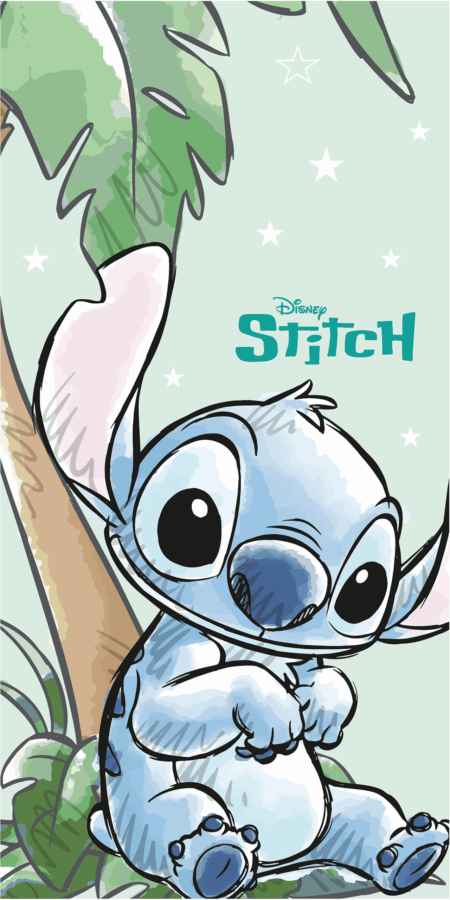 Stitch strandlaken groen70 x 140 cm Katoen - pre order