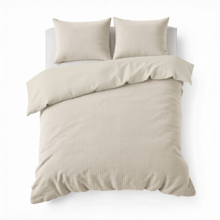 Sleeptime Check Teddy Beige 200 x 200/220 cm