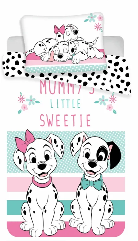 101 Dalmatiƫrs peuterdekbedovertrek 100 x 135 cm Katoen