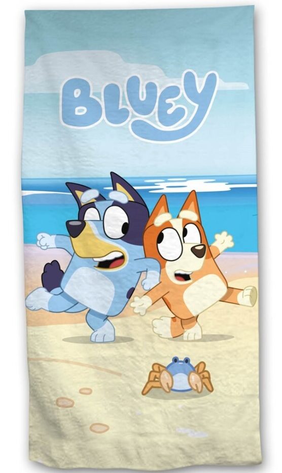 Bluey and Bingo Strandlaken 70 x 140 cm - polyester - pre order