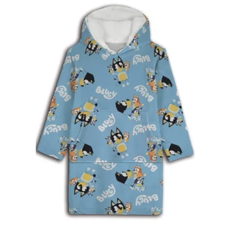 Bluey hoodie poncho 7 - 14 jaar polyester