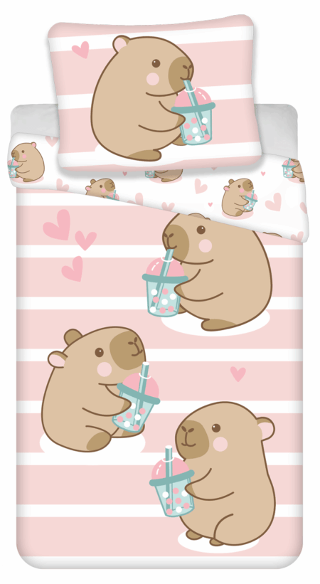 Dekbedovertrek Capybara 140 x 200 cm - 70 x 90 cm - Katoen - pre order