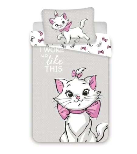 Disney Aristocats peuterdekbedovertrek - 100 x 135 cm - grijs - Katoen