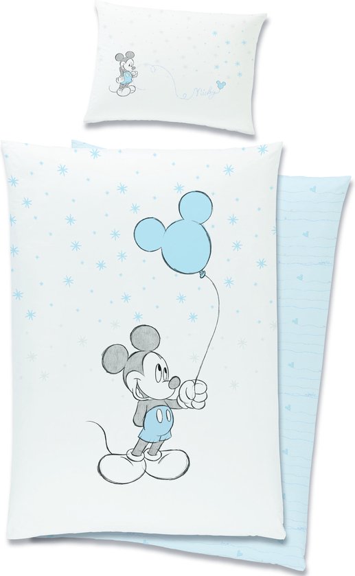 Disney Mickey Mouse Dekbedovertrek Ballon - 100 x 135 cm - Katoen