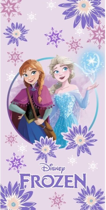 Frozen Anna & Elsa strandlaken 70 x 140 cm - katoen
