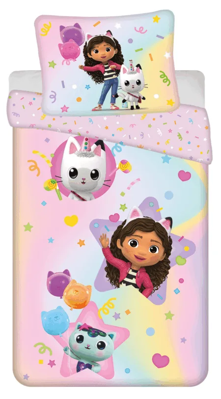 Gabby's Dollhouse Dekbedovertrek Rainbow - 140 x 200 cm - Katoen