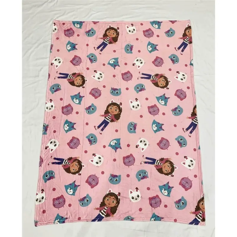 Gabby's Dollhouse fleece plaid 110 x 150 cm - polyester