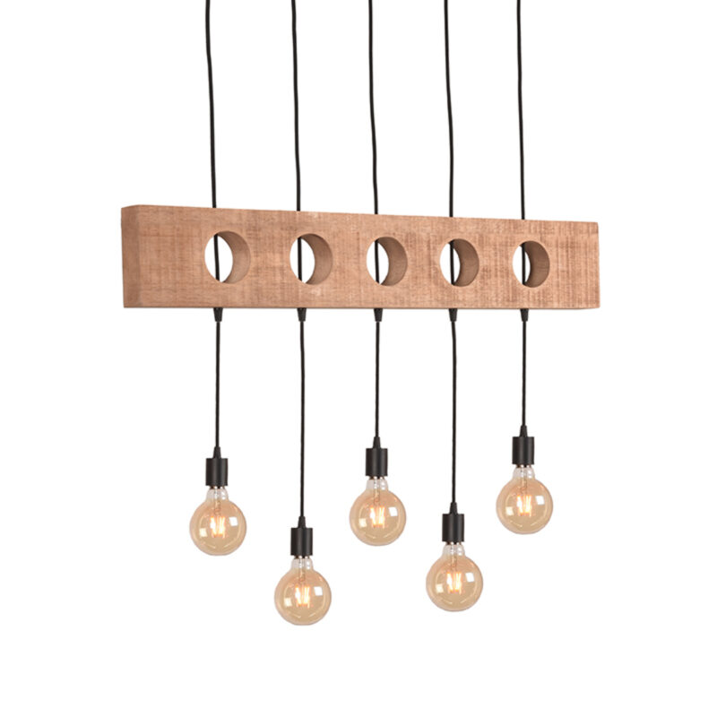 LABEL51 Hanglamp Timber - Zwart - Metaal
