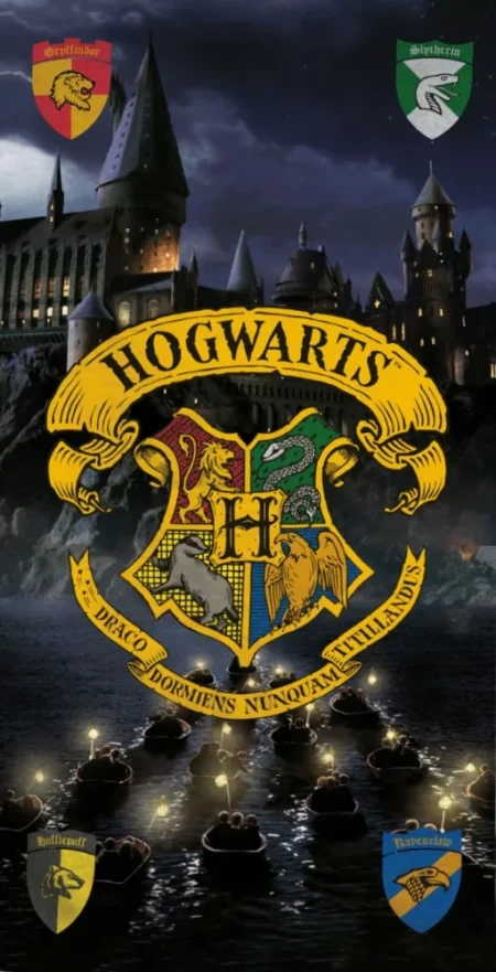 Harry Potter Strandlaken - Zweinstijn - 70 x 140 cm