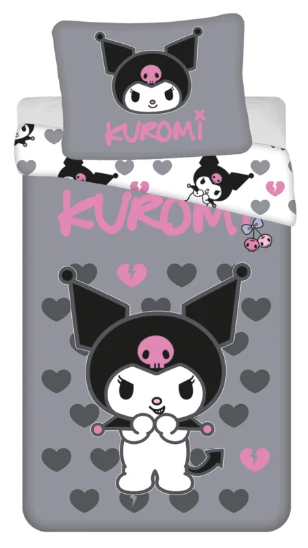 Hello Kitty Dekbedovertrek Kuromi 140 X 200 cm - 70x90 cm - katoen pre order