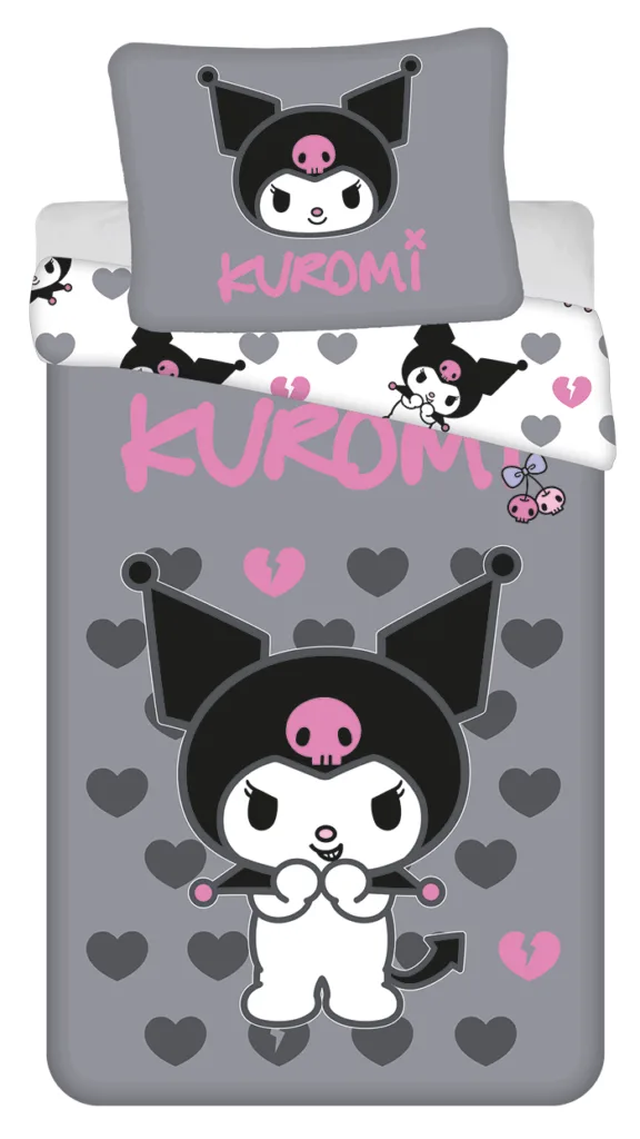 Hello Kitty Dekbedovertrek Kuromi 140 X 200 cm - 70x90 cm - katoen pre order