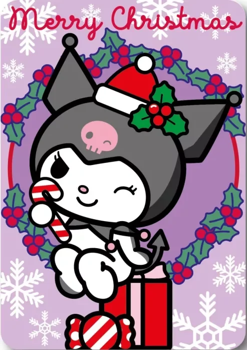 Hello Kitty Kuromi Christmas Fleece deken 100 x 140 cm
