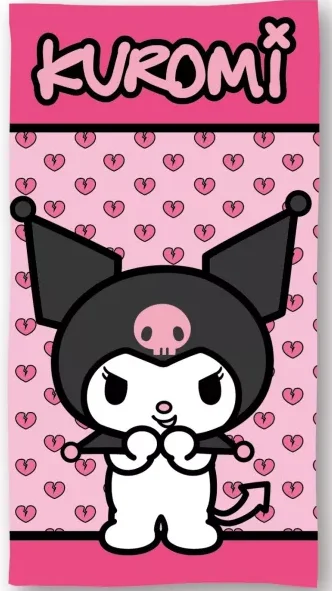 Hello Kitty Kuromi strandlaken 70 x 140 cm - polyester