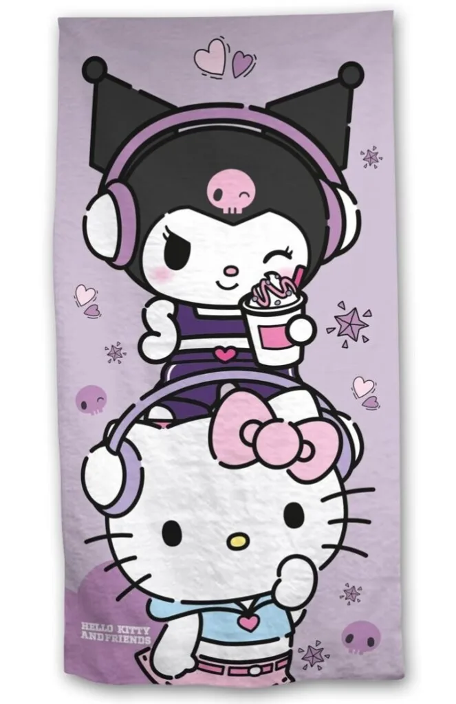 Hello Kitty and Friends handdoek 70 x 140 cm - pre order