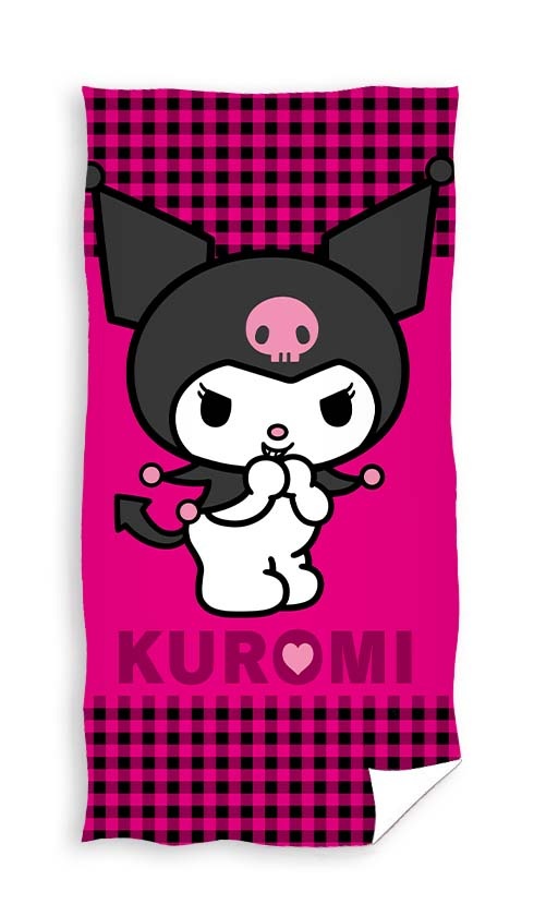 Kuromi handdoek 70 x 140 cm