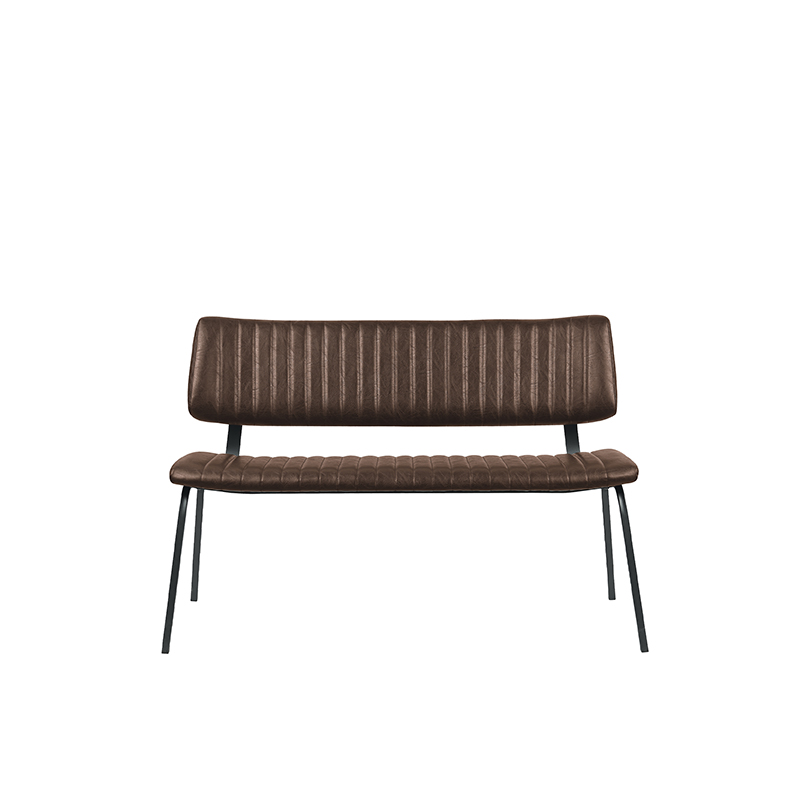 LABEL51 Eetkamerbank Gusto - Bruin - PU-Leder - 120 cm