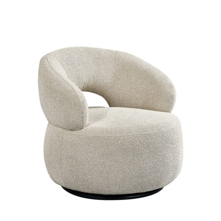 LABEL51 Fauteuil Nusenna - Naturel - Royal Boucle - One size
