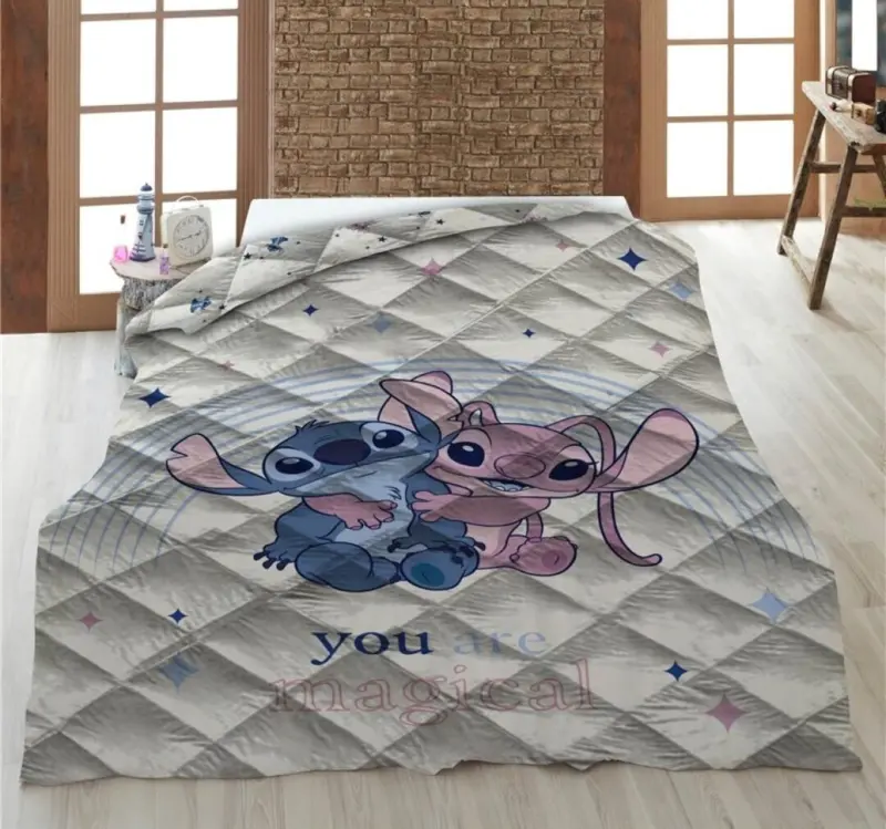 Lilo & Stitch Sprei Wit 140 x 200 cm polyester - pre order