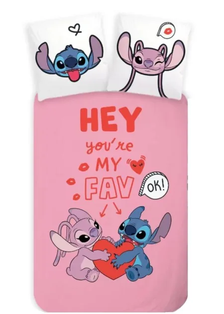 Lilo and Stitch Peuterdekbedovertrek My Favourite - 100 x 135 cm - Katoen