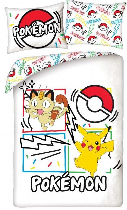pokemon Meowth Dekbedovertrek 140 x 200 cm (70 x 90 cm) polyester