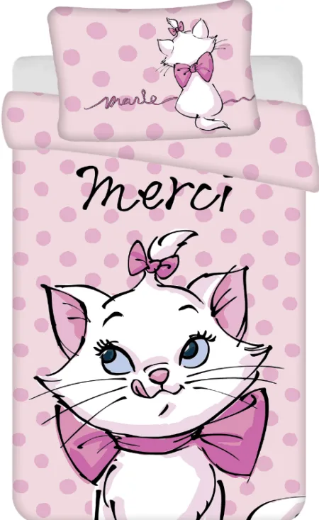 Disney Aristocats peuterdekbedovertrek merci - 100 x 135 cm - Katoen