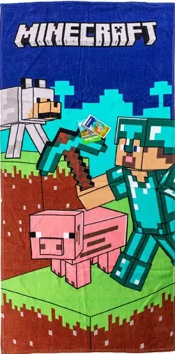 Minecraft Strandlaken 70 x 140 cm - katoen