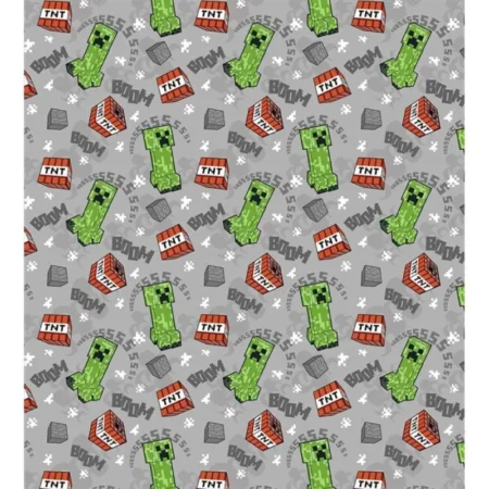 Minecraft fleece plaid 180 x 200 cm - polyester
