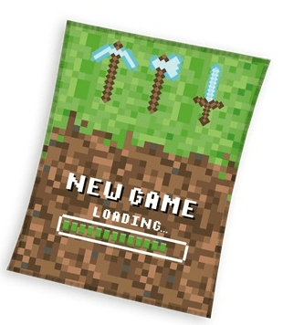 Minecraft fleeceplaid groen 150x200cm
