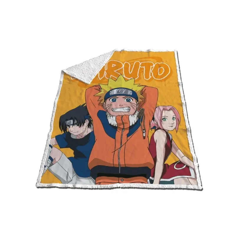 Naruto fleece plaid 120 x 150 cm - polyester