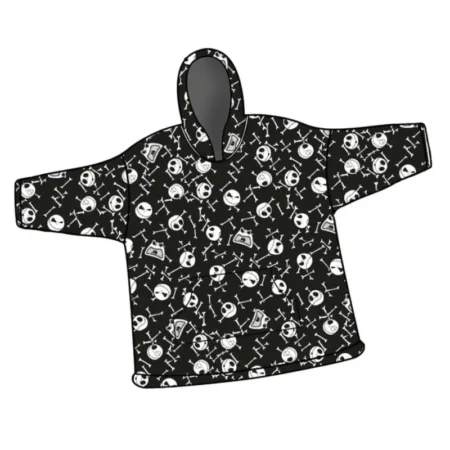 Nightmare Before Christmas hoodie poncho 7 - 14 jaar polyester - pre order