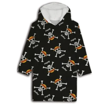 One Piece hoodie poncho 7 - 14 jaar polyester - pre order