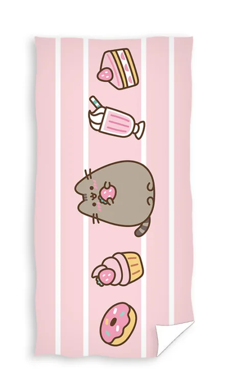 Pusheen strandlaken cake and donuts 70x140cm