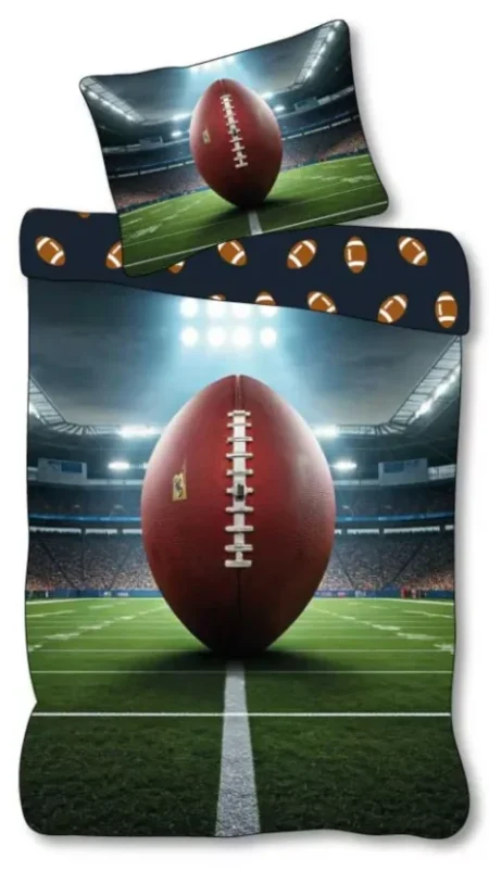 Rugby Dekbedovertrek Eenpersoons - 140 x 200 cm