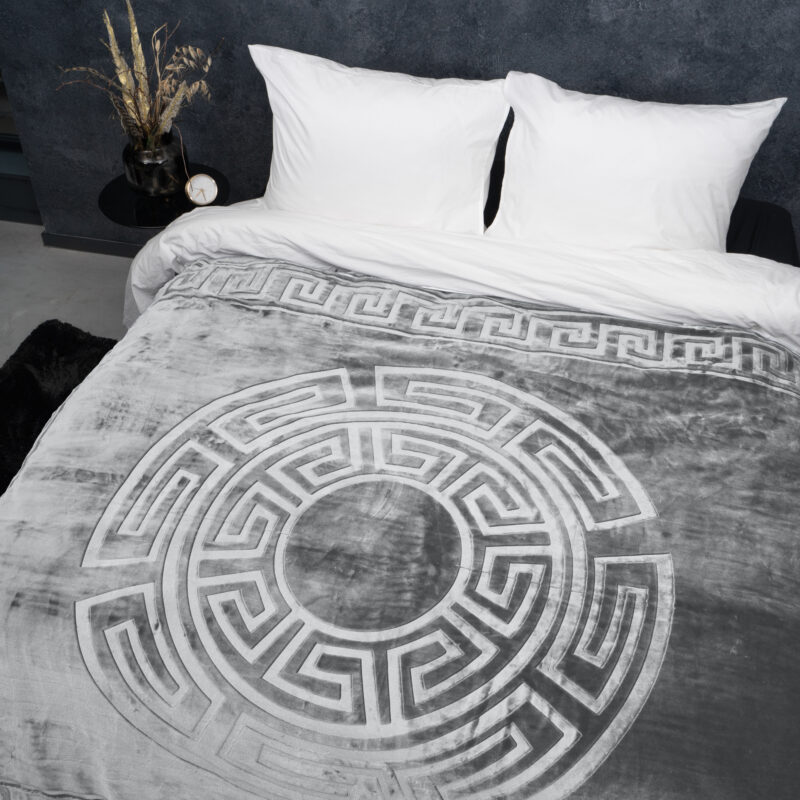 Sleeptime Embossed Zeta Deken Grijs 200 x 240 cm